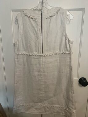 See By Chloe White Embroidered Neckline Dress